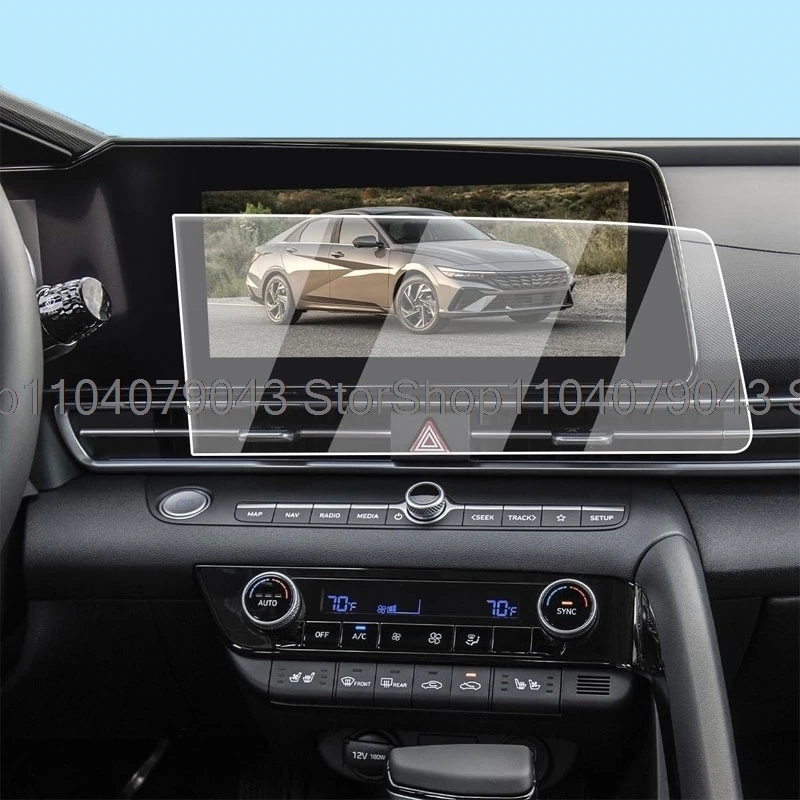 

Защитная пленка из закаленного стекла для Hyundai Elantra Avante i30 Sedan CN7 MK7 2021 2022, автомобильная навигация, аксессуары против царапин