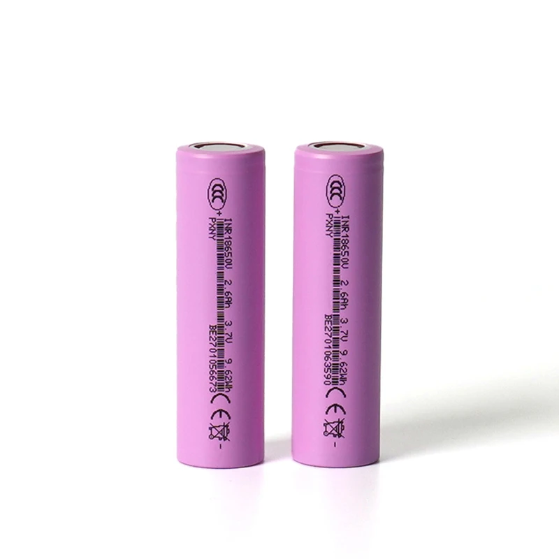 Фото Оригинальный аккумулятор PXNY INR 18650V, реальная емкость 2600 мАч, CDR 3C, 3.7 В, перезаряжаемый, с длительным сроком службы, для фонарика. №2