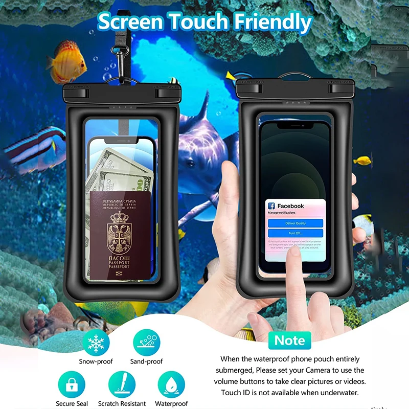 Универсальный водонепроницаемый чехол для телефона iPhone 13 12 11 Pro Max Mini 7 8 6 5 Plus X