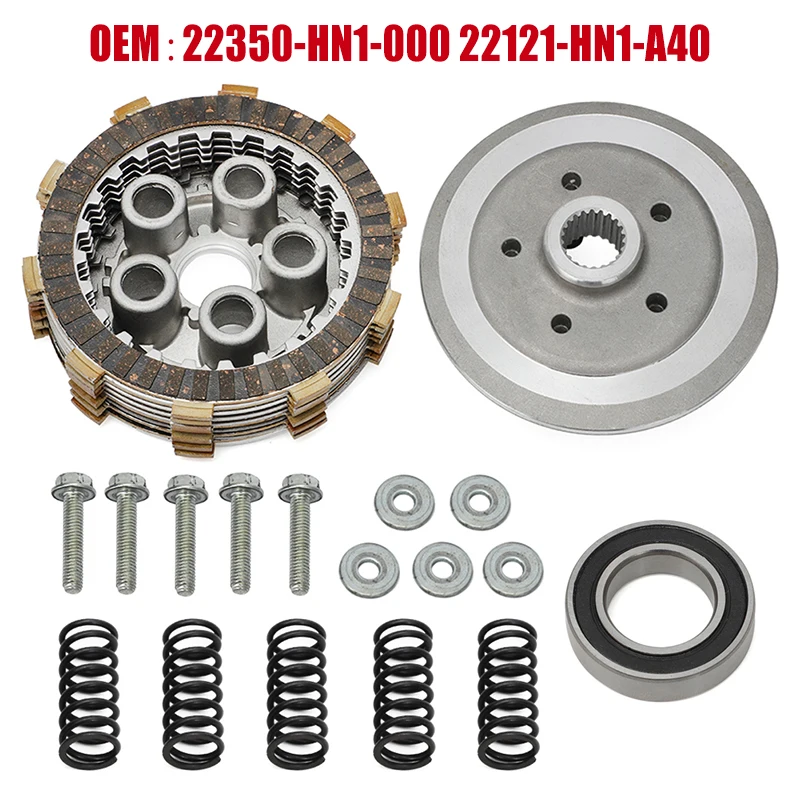 Complete Center Clutch Plate Bearing For Honda Sportrax 400EX TRX400EX 2x4 1999 - 2004 22350-HN1-000 22121-HN1-A40