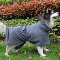 super absorbent dog bathrobe pet clothes 356g microfiber surfing towel fast drying soft coat adjustable for medium large dog