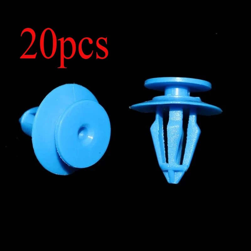 

20 шт., пластиковые клипсы 9 мм для отделки дверей и карточек, заклепки для Audi VW Renault 7L5853994 7701053516 7701057715