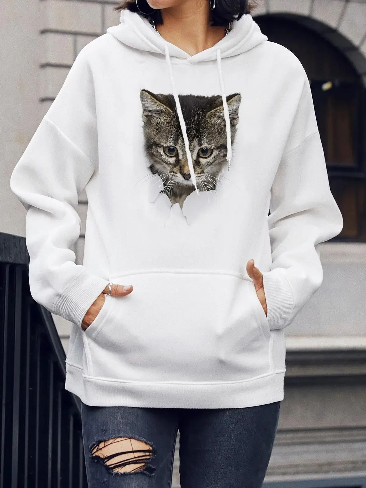 Новинка лидер продаж в Европе и США шерстяные свитшоты с круглым вырезом длинным