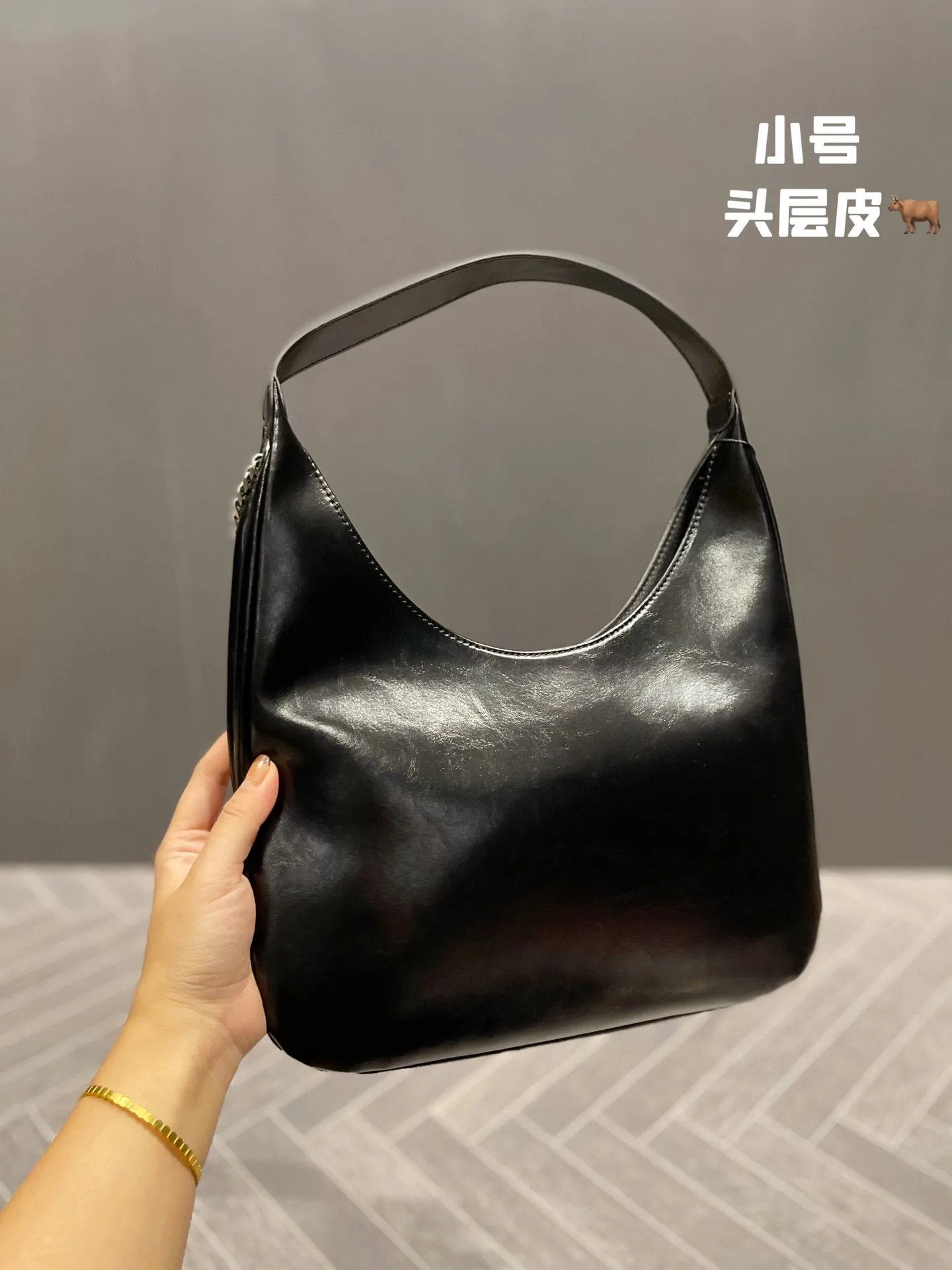High quality underarm bag New fashionable cowhide women's one shoulder cross body commuting bag Large capacity tote bag