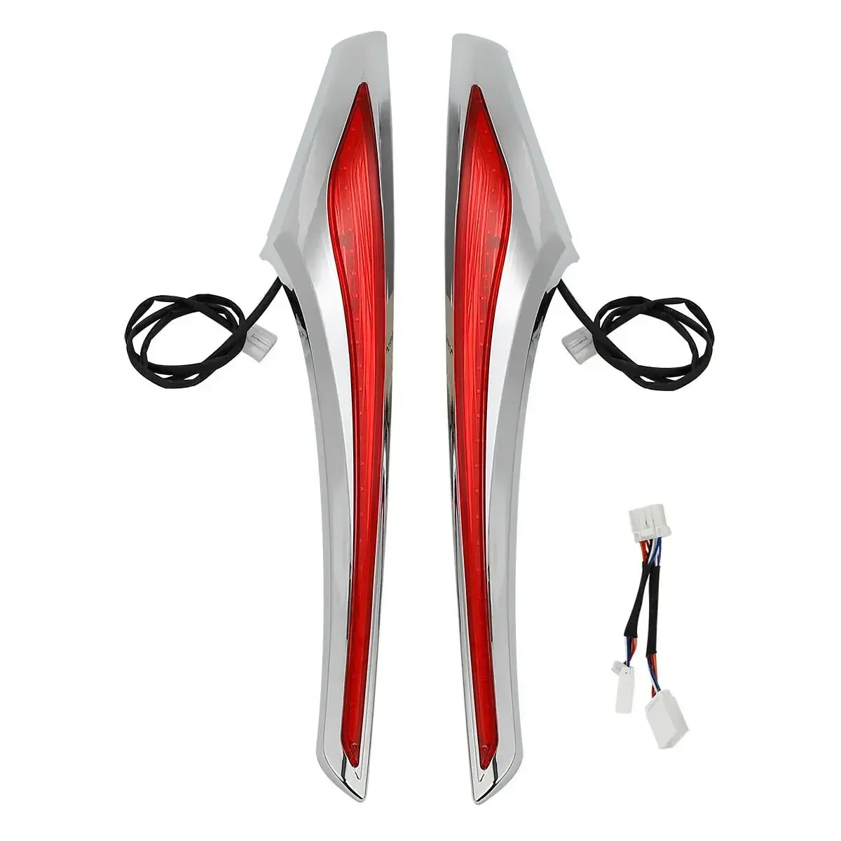 Запчасти для мотоциклов седельная сумка акцент Swoop красный светодиодный