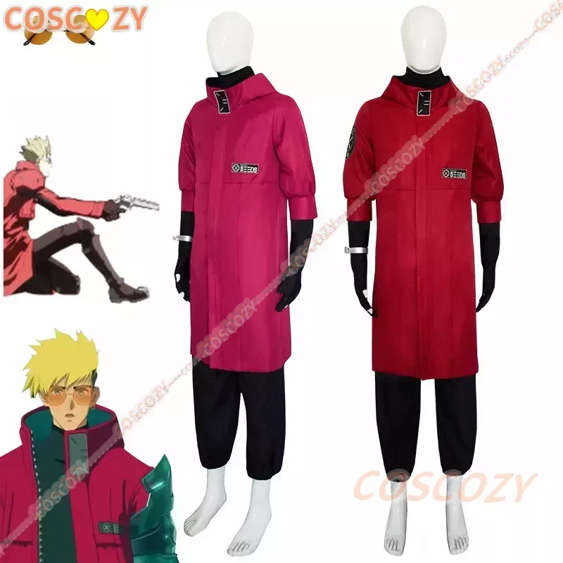 Новый аниме Trigun Vash The Stampede карнавальный костюм красное пальто брюки фантазия