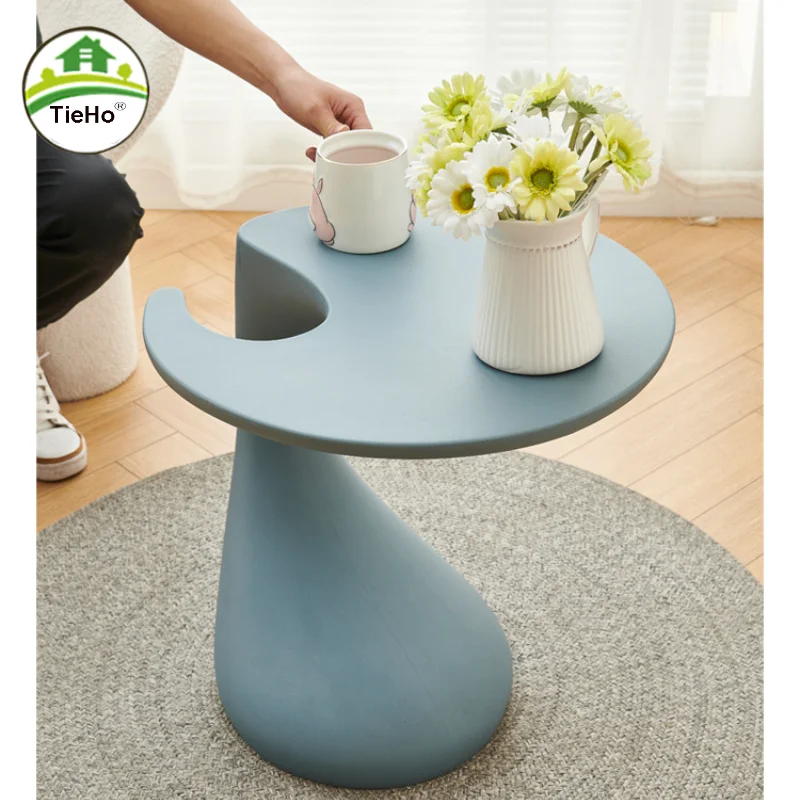 

Креативный пластиковый журнальный столик в скандинавском стиле для гостиной, маленький угловой столик для дома, балкона, домашняя мебель