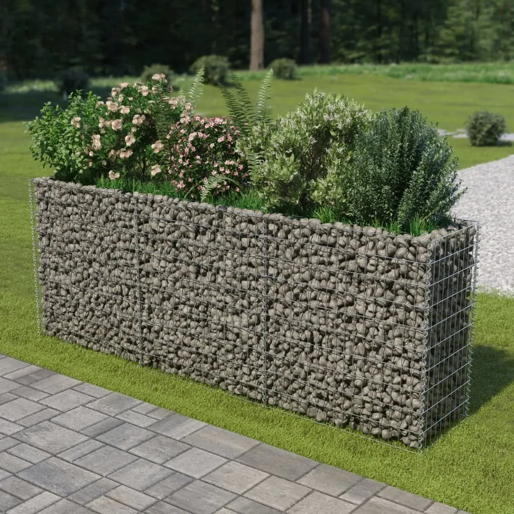 

Gabion Planter Galvanised Steel 106.3"x19.7"x39.4"