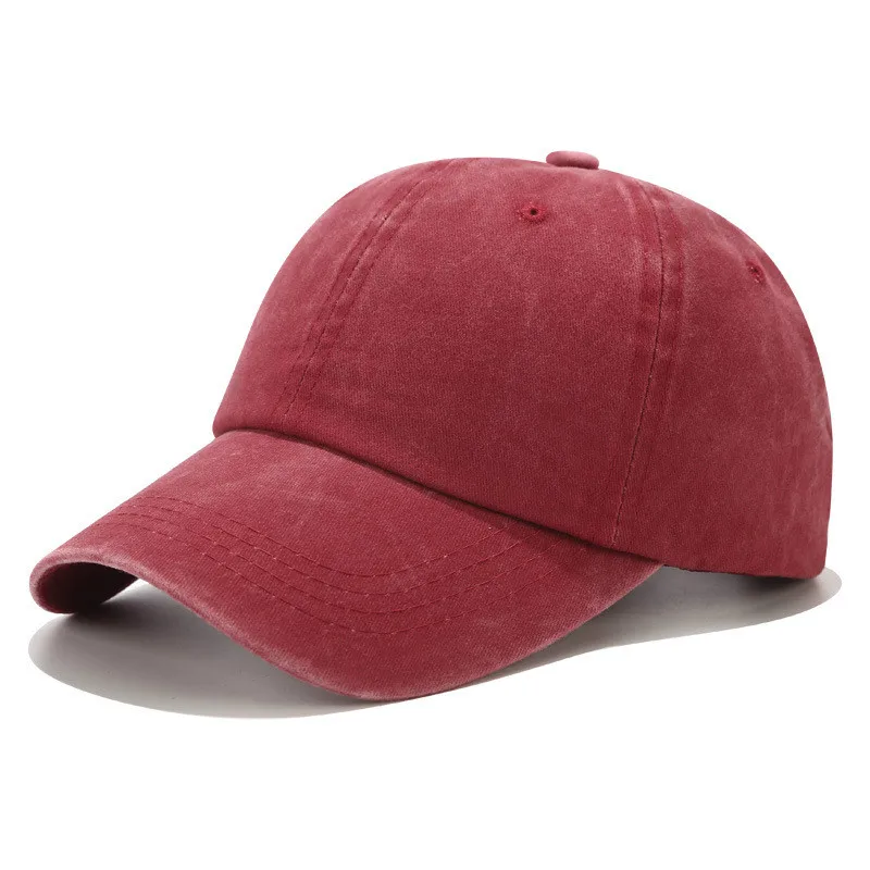 

Spring And Summer Outdoor Unisex Adjustable Sun-proof Cap With Wide Brim Contracted Design Solid Color Baseball Caps