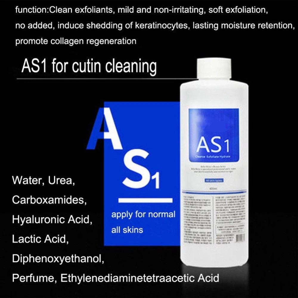 

2pcs 400ml Skincare Face Serum Hydro Facial Aqua Peel Solution 400ml AS1 SA2 AO3 for Hydra facial Machine Skin Deep Cleaning