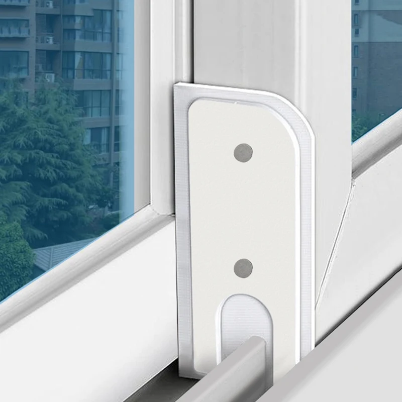 4Pcs/set Plastic Steel Aluminum Alloy Windproof Block Sliding Door Window Sealing Block Soundproof Push-pull Window Accessories