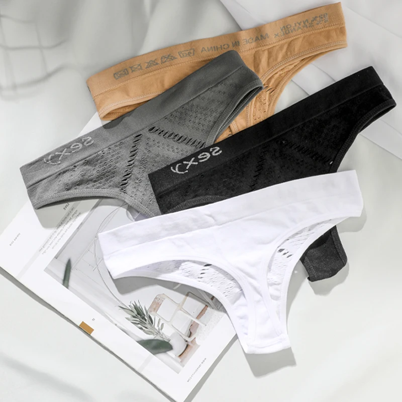 

Sexy Panties For Women Underwear Lingerie Hollow Out Breathable G-String Thongs Female Underpants T-String