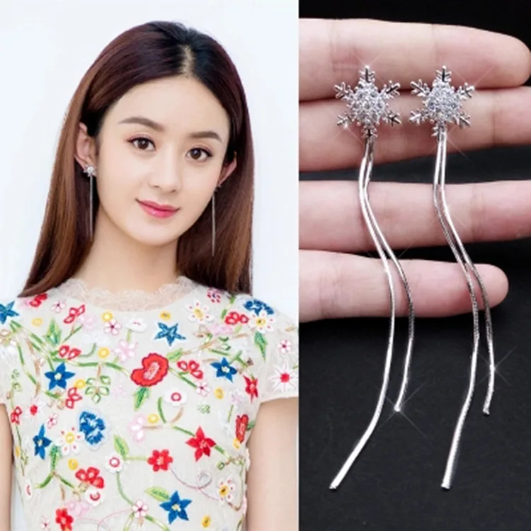 

Simple Snowflake Earrings