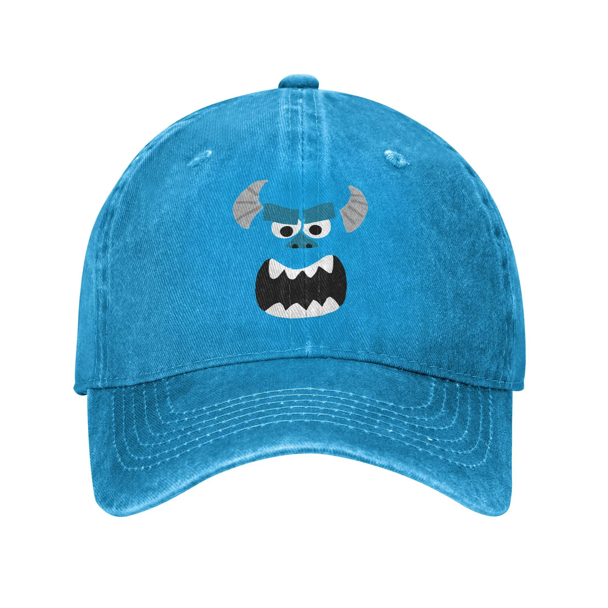 Бейсбольная кепка Monsters Inc. Sulley Face в стиле ретро потертая шляпа Snapback для мужчин и