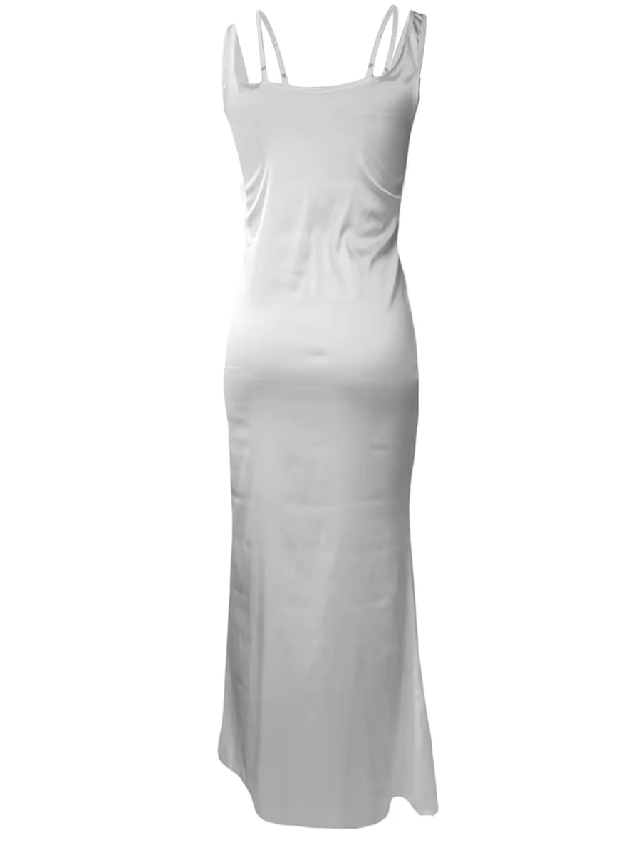 

Elegant Sleeveless with Square Neckline and Spaghetti Straps for Weddings Parties and Cocktail Events - Perfect