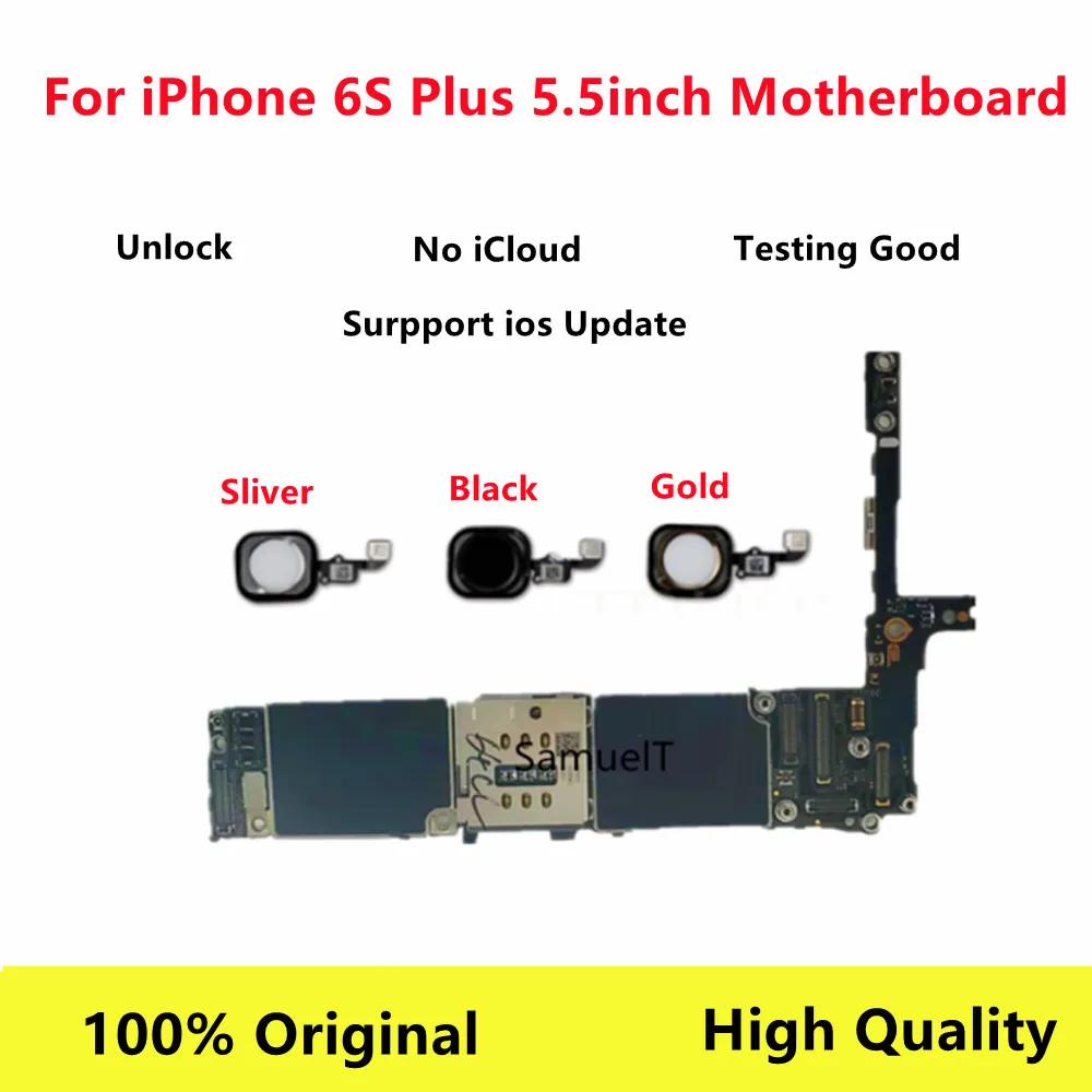 Материнская плата Clean iCloud для iPhone 6S Plus 5 дюйма полная материнская с системой iOS