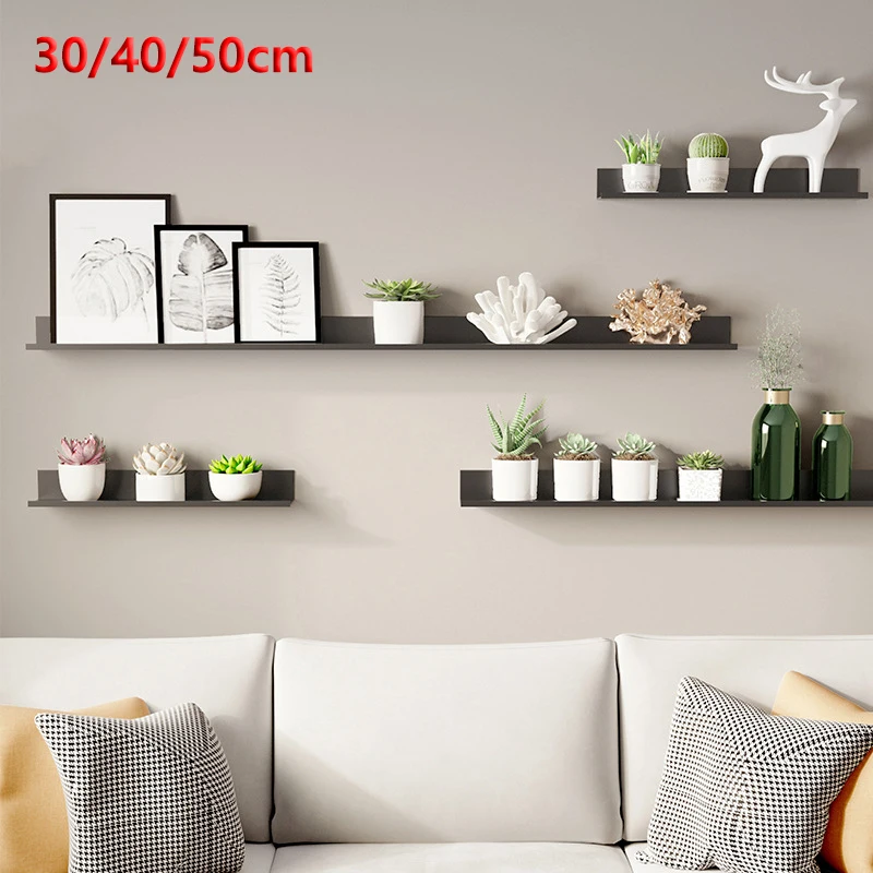 

Ermo Bathroom Storage Rack 30-50cm Black White Bathroom Shelves Punch Free Living Room Decoration Simplicity Home Accessories