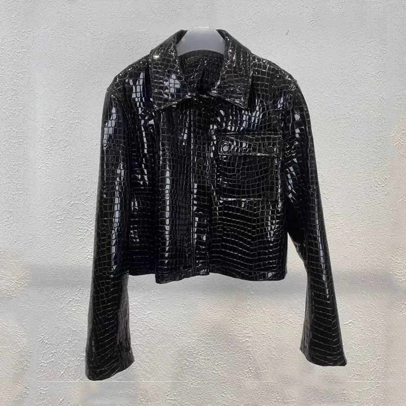 Весеннее женское пальто Новое поступление 2024 куртка из натуральной овчины