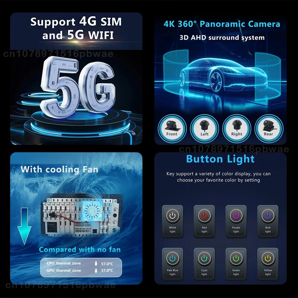 Автомобильный радиоприемник Android 14 для Toyota Mark II 9 GX110 2000-2007 мультимедийный стерео