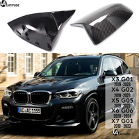 G01 Mirror, Wet & Dry Carbon Replacement & Stick-on Door Mirror Cap Case Shell for BMW X3 G01 X4 G02 X5 G05 X6 G06 X7 G07 2018+