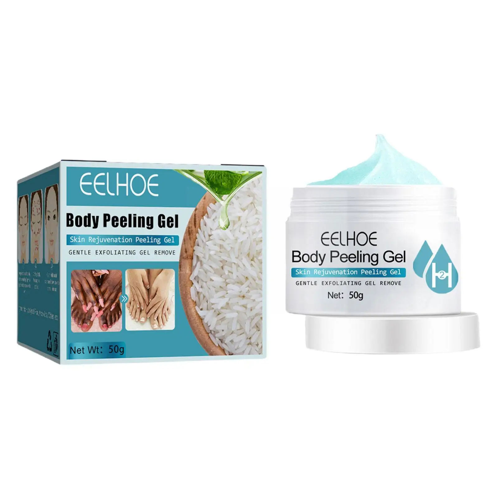 

50g Face Exfoliating Gel Brighten Skin Colour Moisturize Skin Dead Skin Removal Gel Body Peeling Gel Scrub For Female G3B1