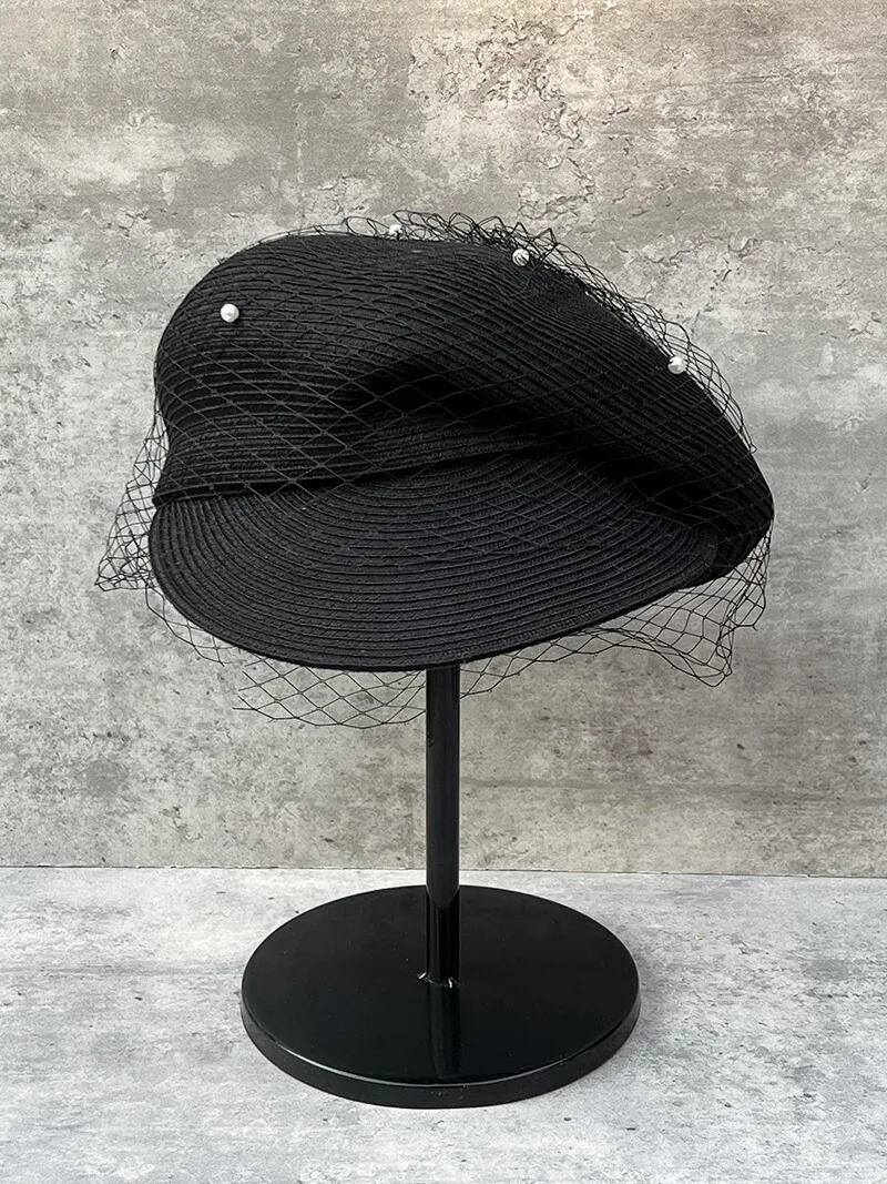 Женская соломенная кепка газетчика козырек от солнца защита ультрафиолета шляпа