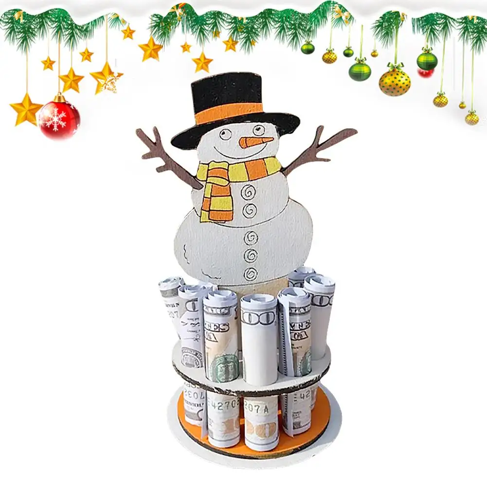 Рождественский бумажник с имбирным человеком уникальный держатель для денег