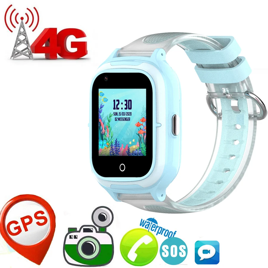 

4G Детские умные часы с SIM-картой, SOS, GPS, Wi-Fi