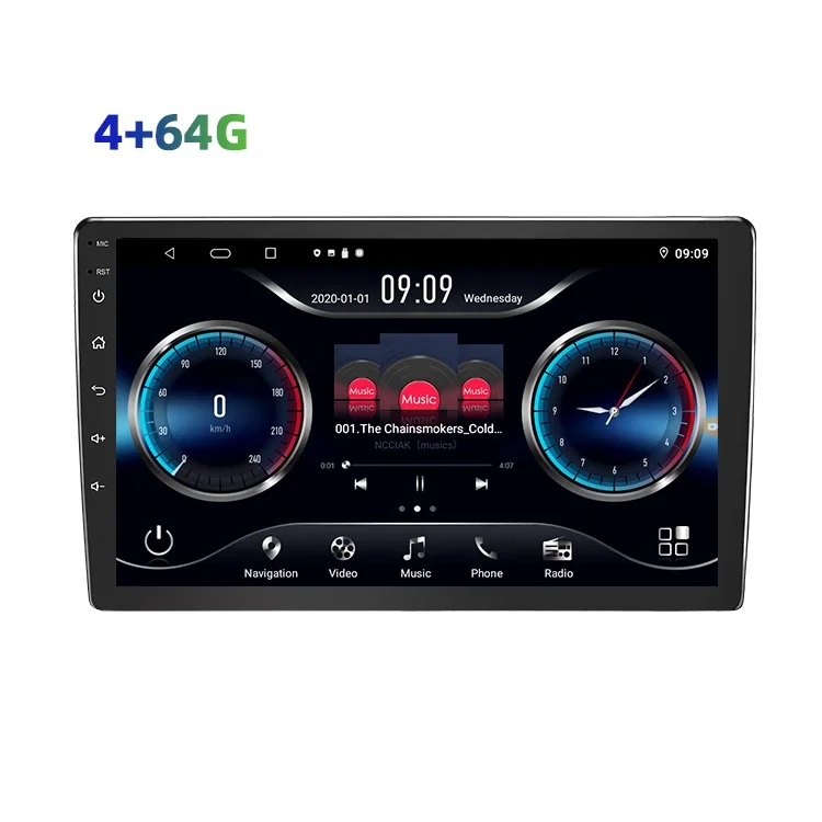 

Top 10Inch 4+64Gb 4G Gps Bt5.0 Fm Am Dsp Rds Android Auto Car Navigation Android Stereo Car Screen Carplay