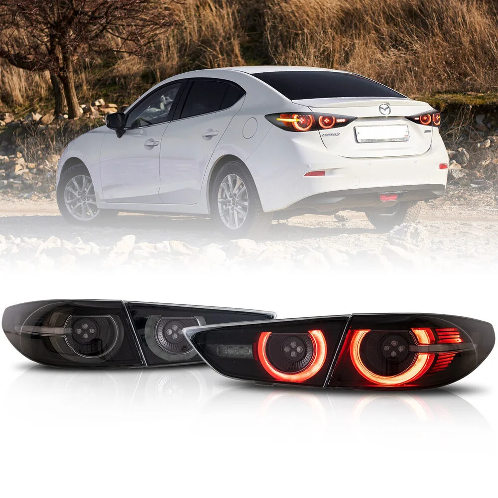 

Car Accessories Rear tail lights Assembly For 2019-2021 For Mazda 3 Sedan Smoke LED Sequential Lamps DRL Signal Automotive
