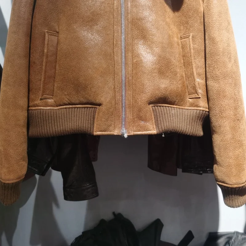 Европейские товары 2024 зимняя новинка ретро меховой мех Майяра женская короткая