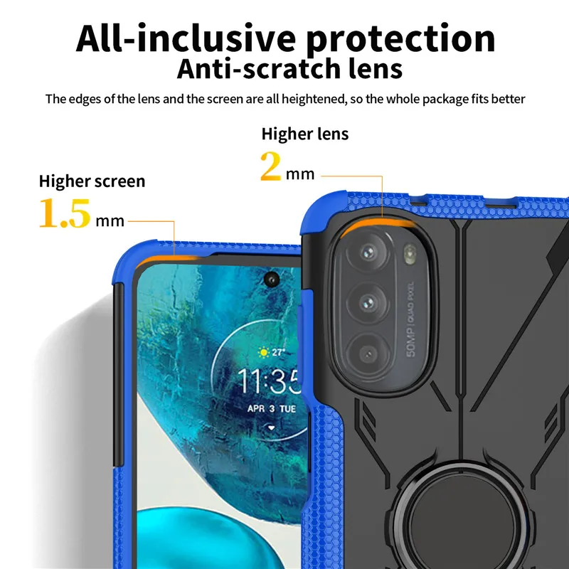 Shockproof Cover For Motorola Moto G52 Case For Moto G52 Cover Armor Protective Phone Bumper For Motorola Moto G52 Fundas