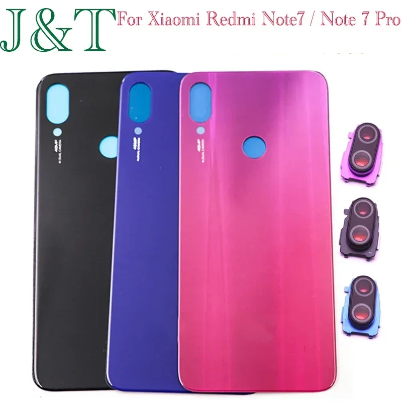 Крышка батарейного отсека стеклянная панель для Xiaomi Redmi Note 7 Pro задняя крышка
