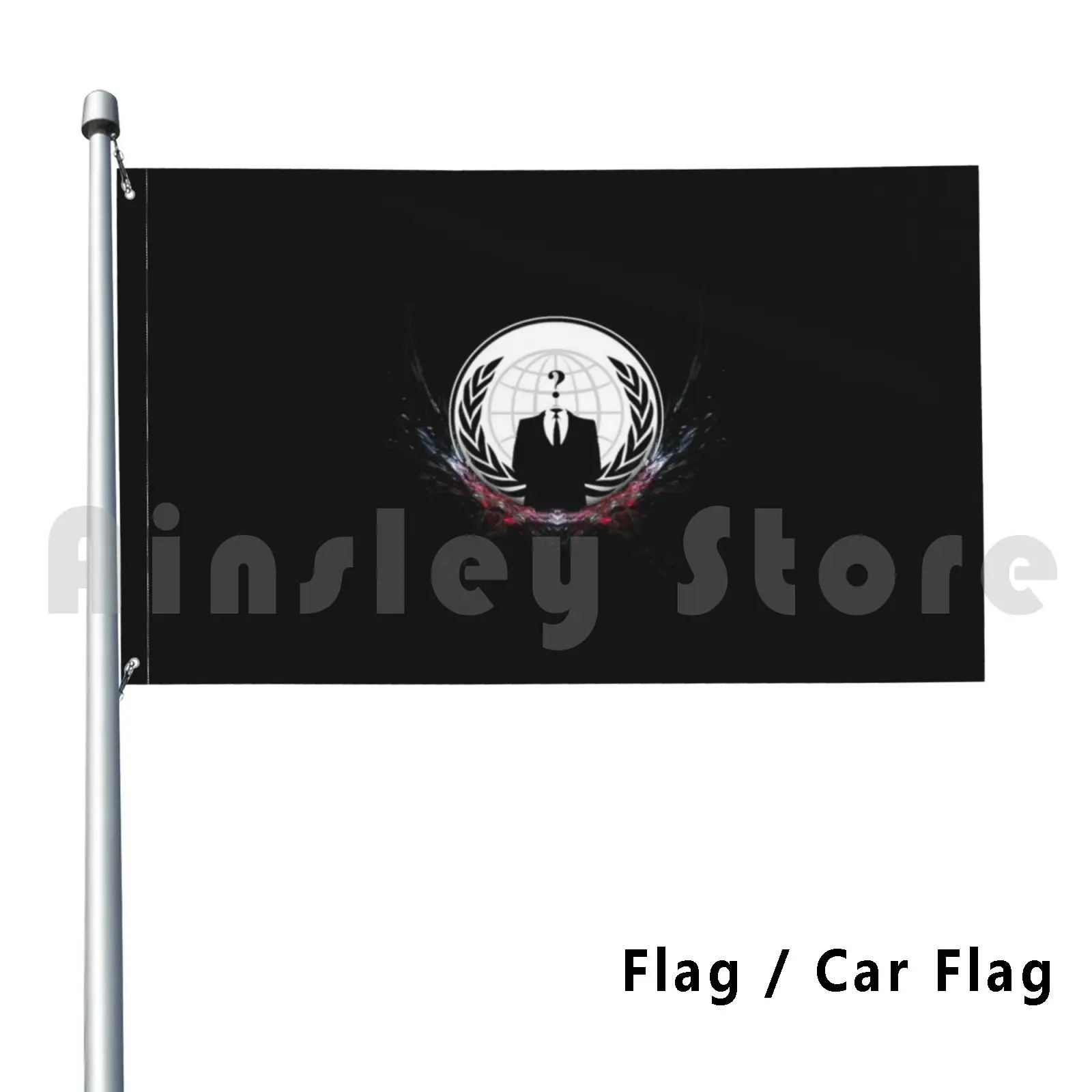 

Анонимный флаг автомобиля: мы не прощаем. Мы не забываем. Ожидайте нас 406 анонимных