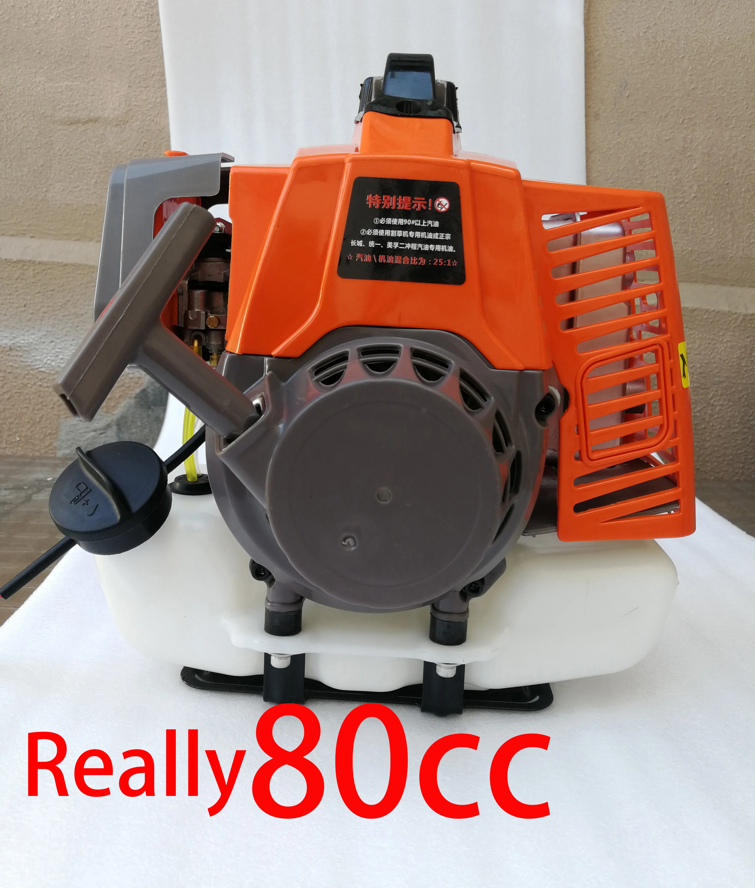 

Действительно 80cc 1E53F 3.5HP бензиновый двигатель, щеточный резак, металлический защитный резервуар, Внешний двигатель, 53 мм поршень цилиндра