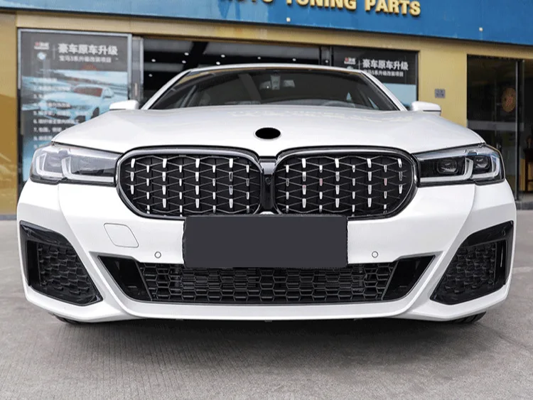 Глянцевые черные решетки радиатора для 2021 BMW 5 серии G30 LCI звездное небо выпуск