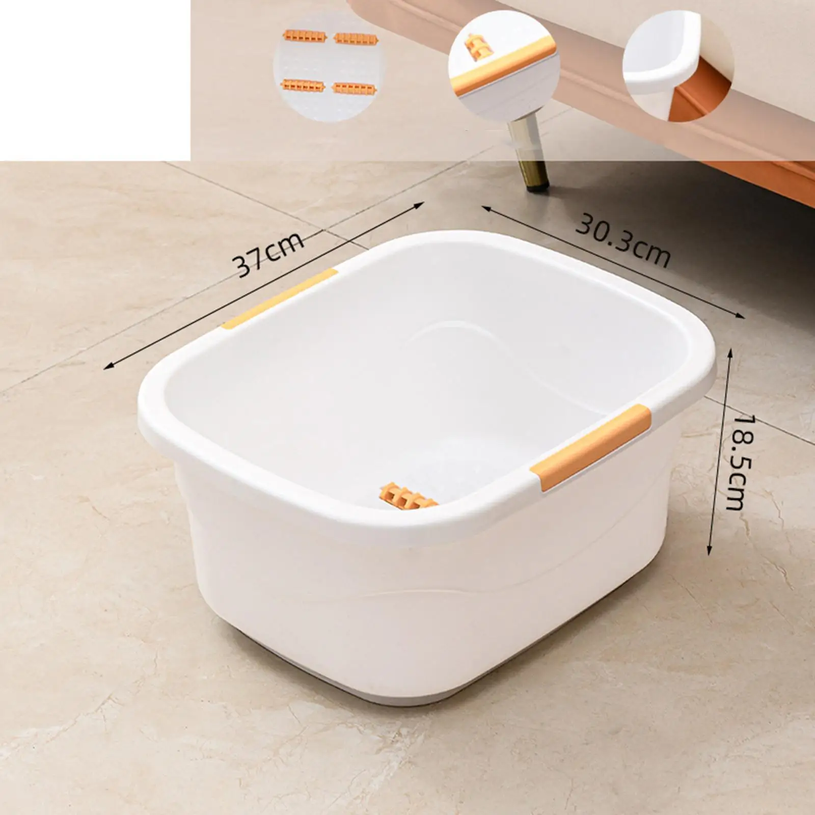 Foot Bath Basin Multifunctional Pedicure Foot Soak Sturdy for Soaking Feet Foot Soak Tub Foot Bucket for Pedicure Foot Soak Bath