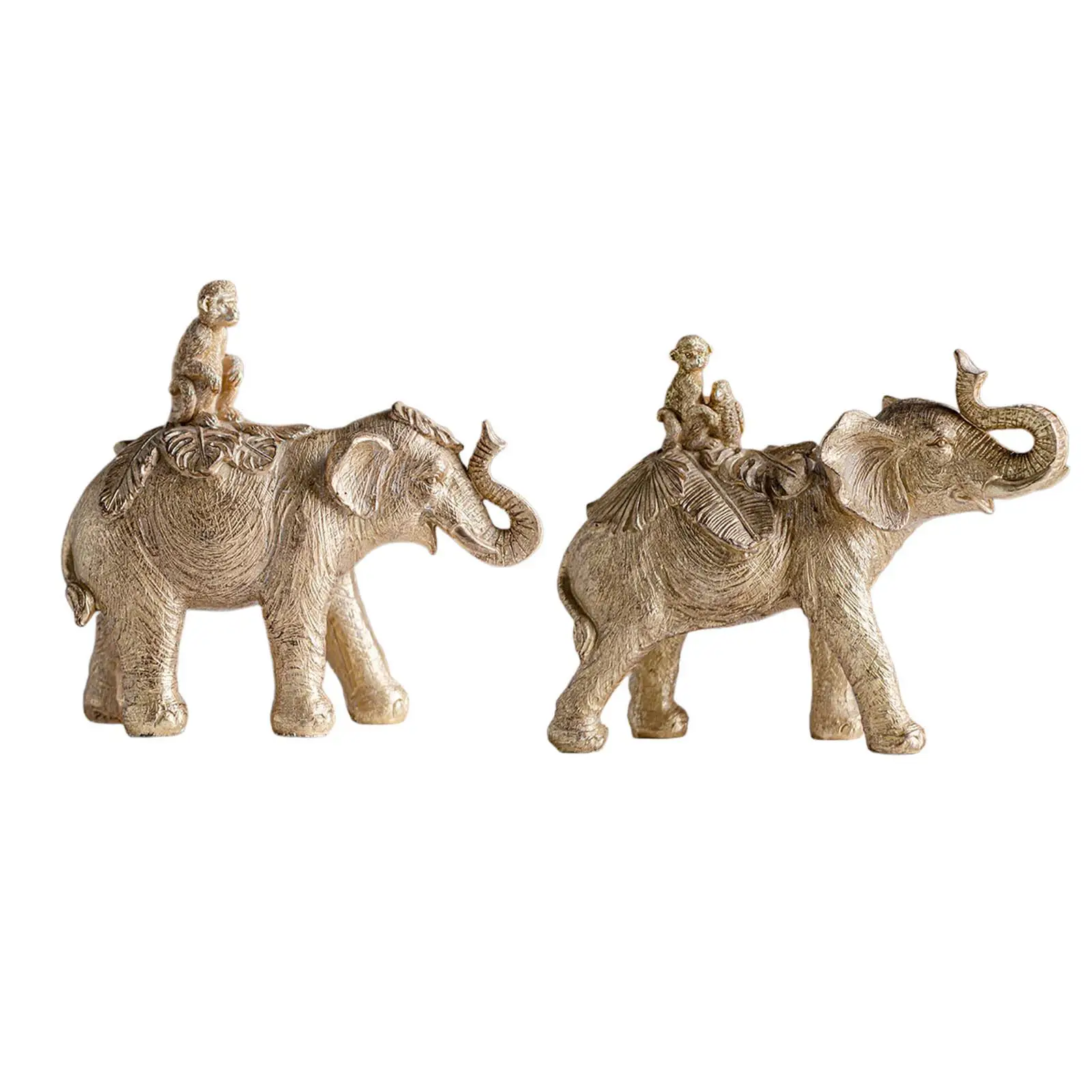 

Sculpture Resin Figurine Desk Bedroom Xmas Ornament Monkey Elephant Statue