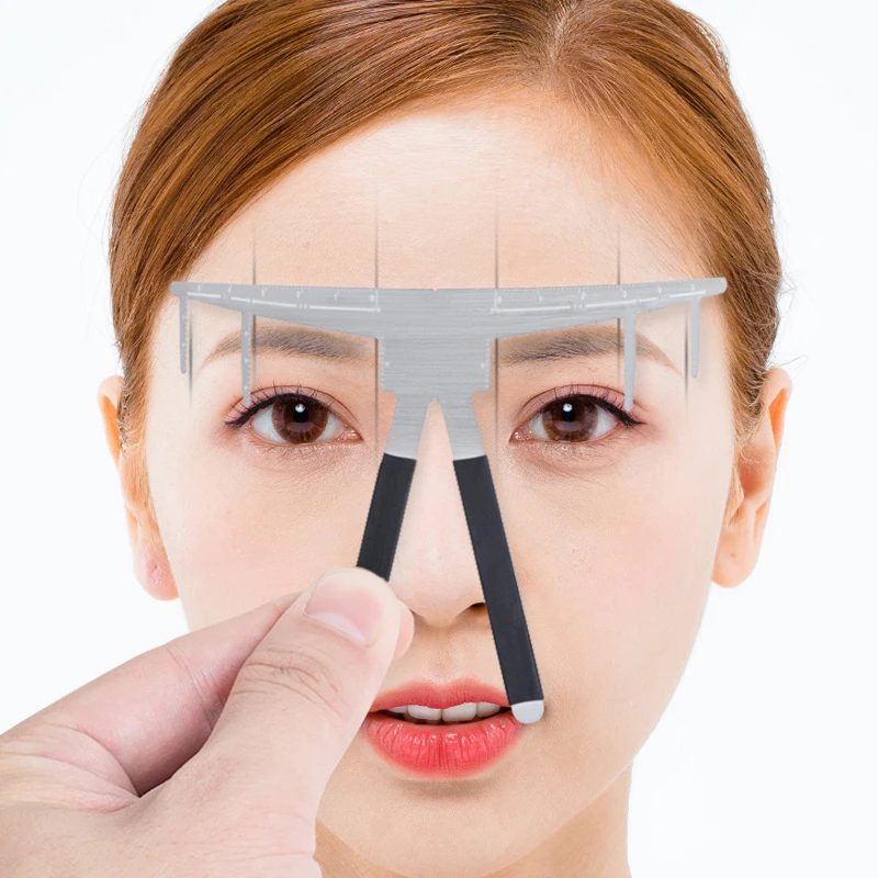 

Microblading Eyebrow Tattoo Stencil Ruler Shaper Template Definition Permanent Makeup Tattoo Eyebrow Measure Eyebrow Guide Tool