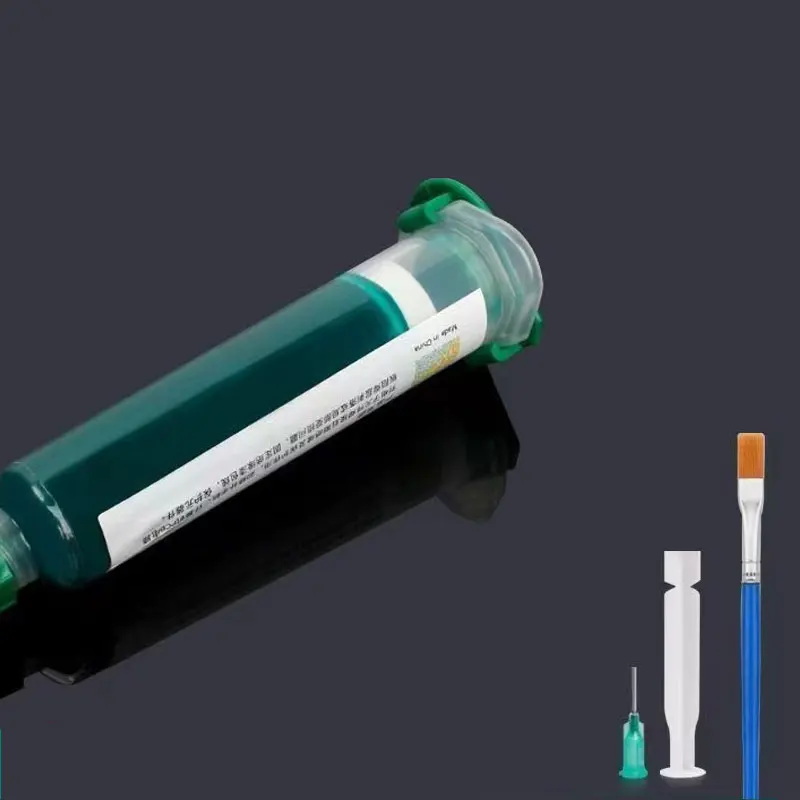 

1 шт., 10 мл, зеленая УФ-маска для припоя, BGA, краска для печатной платы, предотвращающая коррозионную дужку, паяльная паста, флюс, печатная плата, УФ-светочувствительные чернила