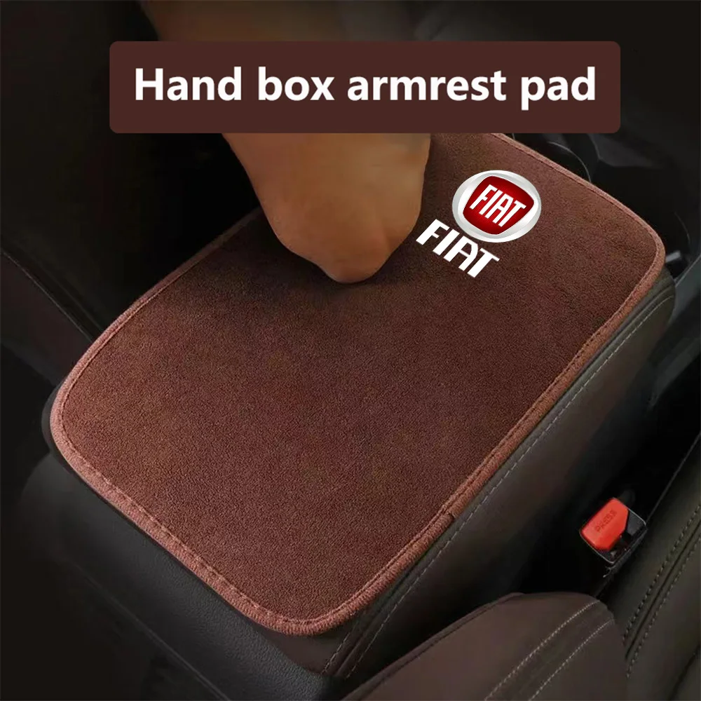 

Interior Plush Material Car Central Armrest Box Mat Non-slip Protective Cover Pad For Fiat Aegea 500c Panda Uno Palio Tipo Doblo