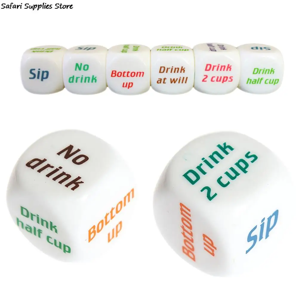 

1Pc Drinking Wine Mora English Dice Games Gambling Adult Sex Game Lovers Bar Party Pub Drink Decider Fun Toy