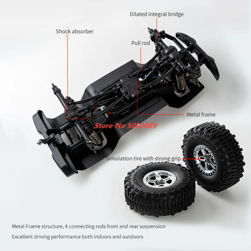 Новинка 1:18 полноразмерный Радиоуправляемый автомобиль для скалолазания по