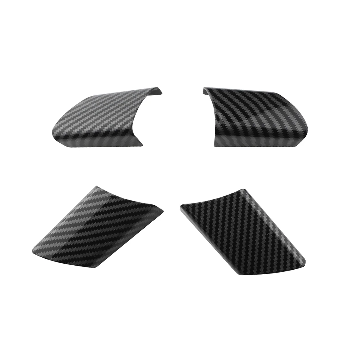 

4Pcs Steering Wheel Trim Sticker Steering Wheel Panel Cover for Fox 2003 2004 2005 2006 2007