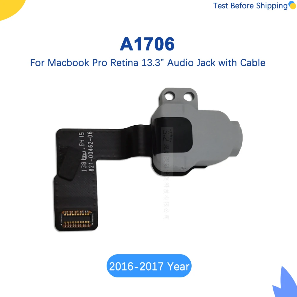 Новый A1706 аудио разъем для наушников гибкий кабель 821-00462-A MacBook Pro Retina 13 &quotA1706 2016 2017