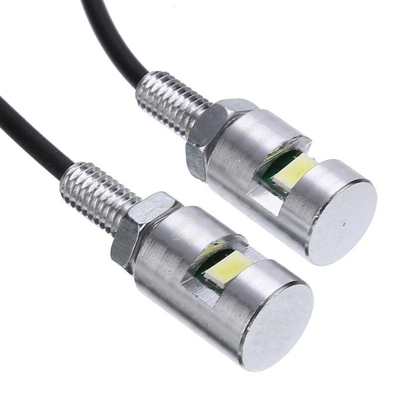 2X Chrome 5630 мотоциклетный винт Φ Автомобильный Универсальный номерной знак лампа на