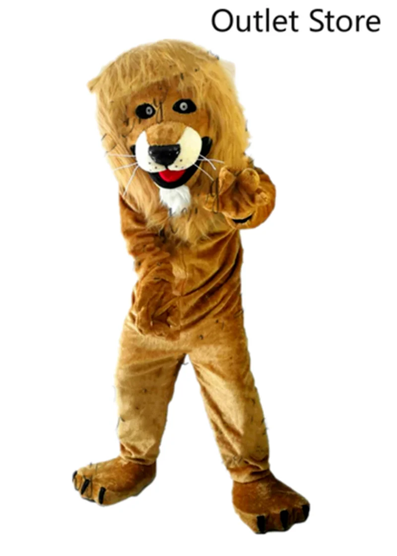 

Wild Long Fur Lion Mascot Costume Cosplay Cartoon Outfits Party Game Fursuit Dress Up Halloween Xmas Furry Suit