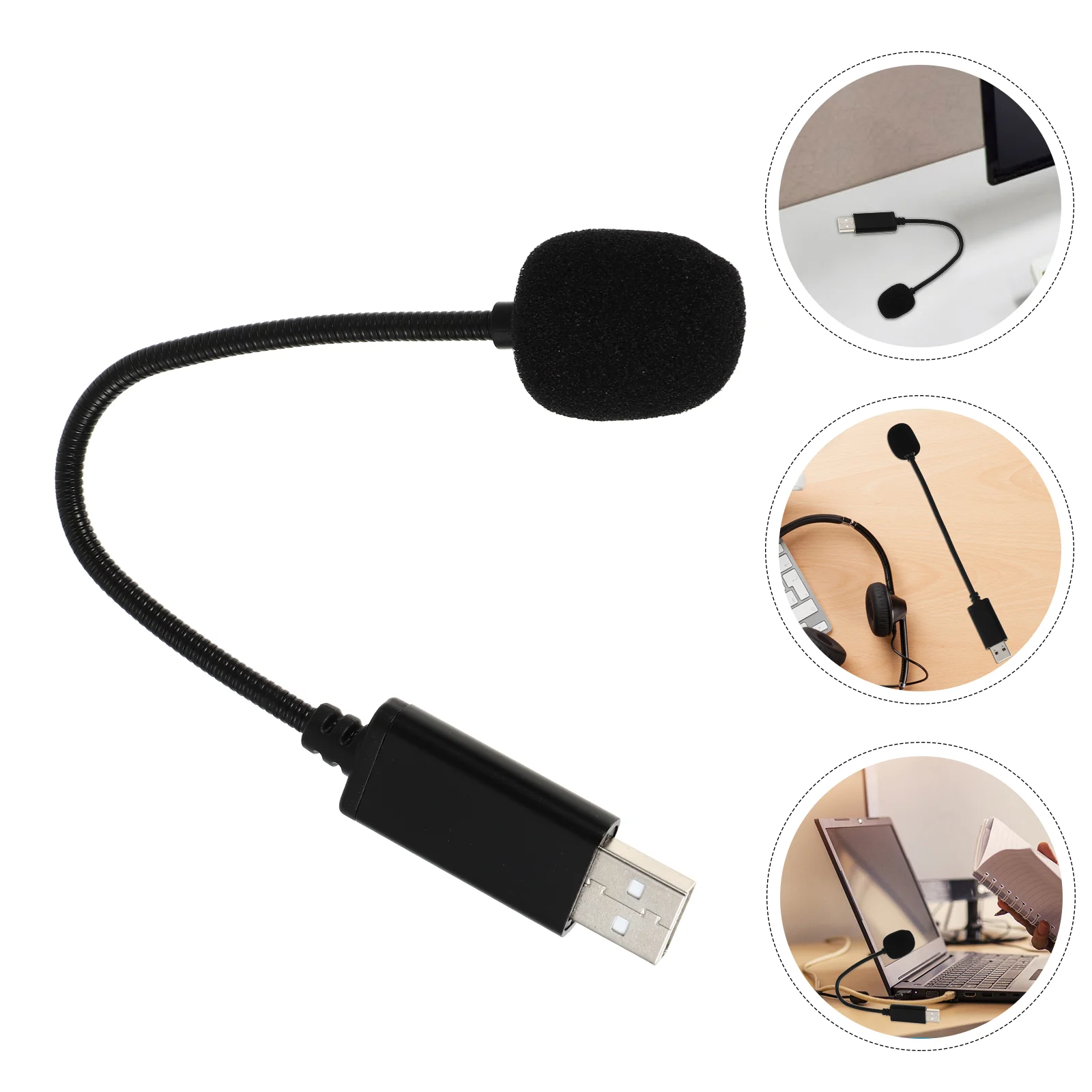 

USB Microphone Computer Recording Mic Flexible Gooseneck Condenser Mic