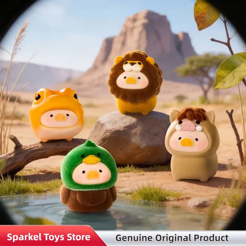Оригинальная мини-фигурка Lulu The Pig Animal Party 2 Mystery Box Blind Bag, милое настольное украшение, флокированная игрушка, праздничный подарок (art.: 3920dc83e6424) - 3920dc83e6424