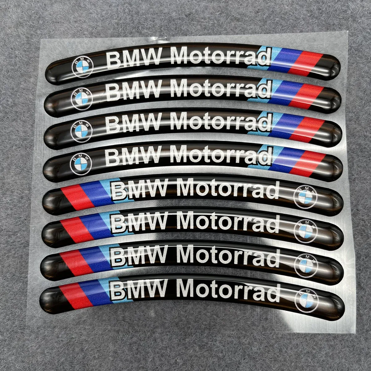 

Motorcycle 3D Gel Reflective Rim Stripe Wheel Decals Tape Stickers For BMW R1250 G310 F750GS F900 S1000RR S1000R S1000XR